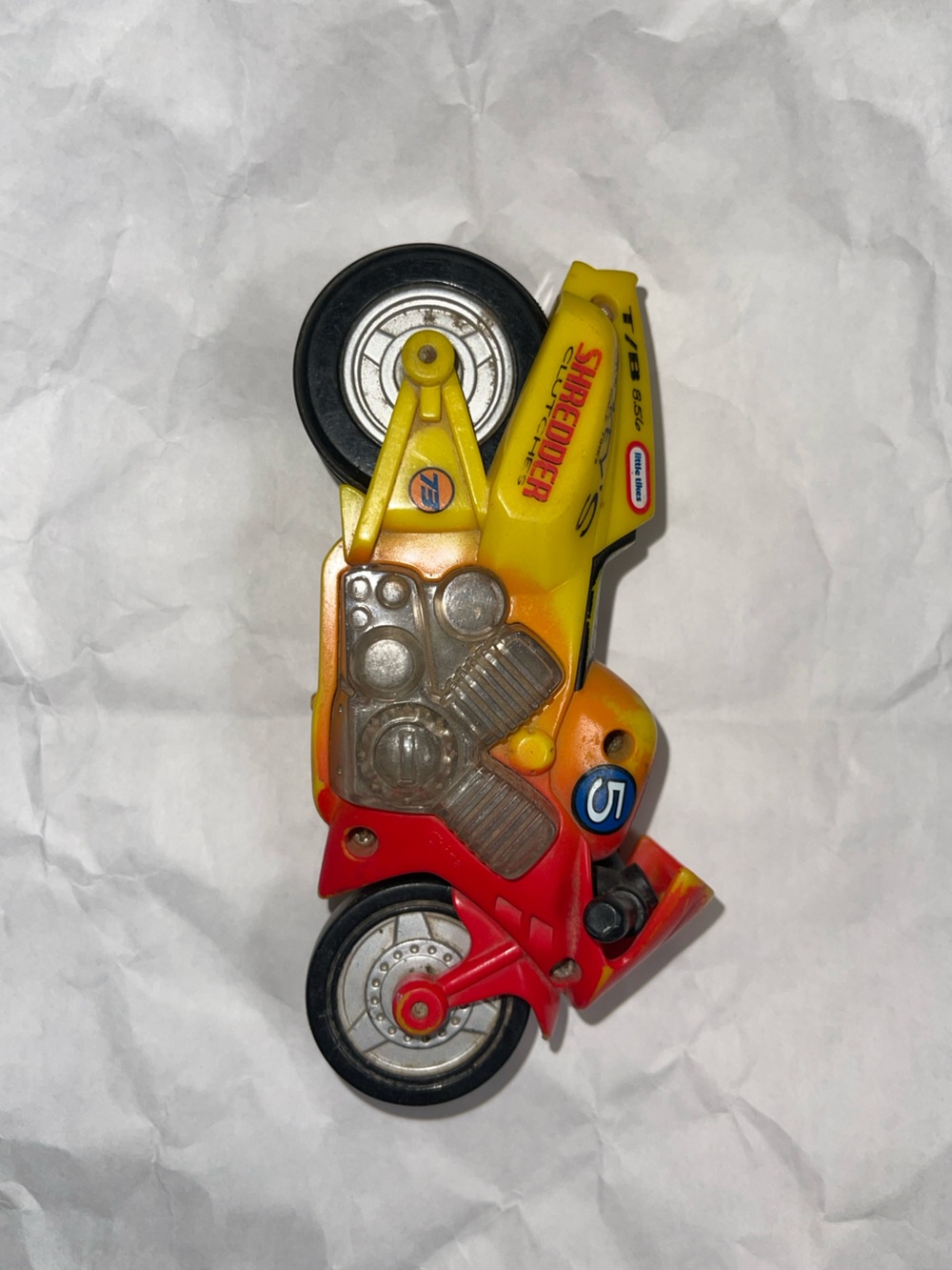 Vintage Little Tikes Rugged Riggz Motorcycle "Shredder" Friction Powered Toy 199